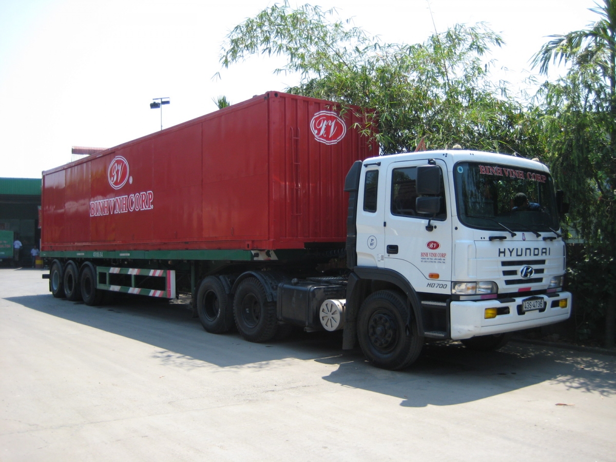 Vận chuyển hàng hóa bằng xe container Khái niệm và quy trình
