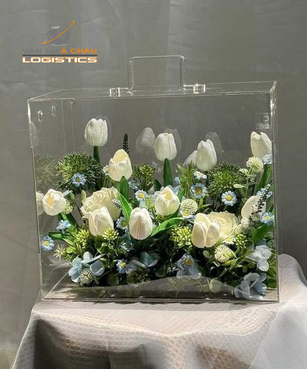 Giao hàng giỏ mica đựng hoa từ TP.HCM đi các khu công nghiệp – Quà tặng sự kiện sang trọng, giao nhanh tận nơi