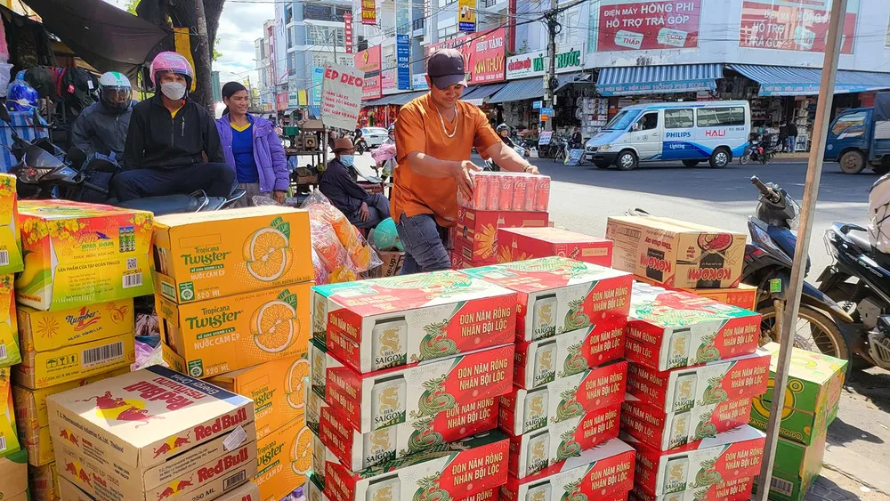 Vận chuyển nông sản số lượng lớn dịp Tết từ Tây Nguyên đi toàn quốc