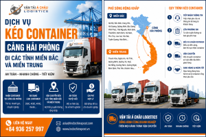 kéo container từ cảng hải phòng
